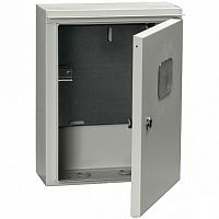 Распределительный шкаф ЩУ, 3 мод., IP54, навесной, сталь, серая дверь, с клеммами |  код. MKM51-N-03-54 |  IEK